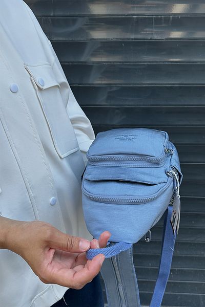 Just Polo Imported Clinker Fabric Unisex Backpack and Chest Bag