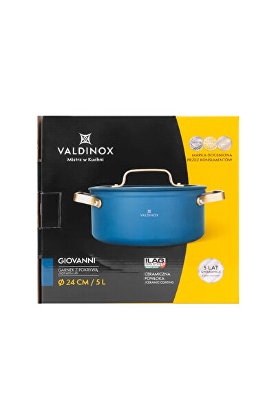 ALTOM DESIGN Valdinox Giovanni saucepan, 24 cm, 5 liters
