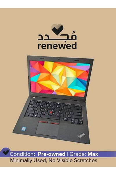 LENOVO Pre-Owned ThinkPad L470 2017 14-inch Intel Core i5 7th Gen 8 GB 256 GB Black Windows