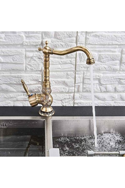 CasaVie Baterie lavoar/bucatarie retro, inalta, cu montare pe chiuveta sau blat, cod 1320