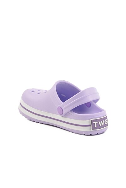 WALKWAY Twg 214 F Lilac Light Flexible Children's Sabo Slippers
