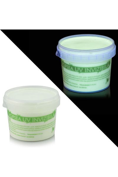 PROCART Vopsea fluorescentă reactivă UV invizibilă, verde transparent 30 g