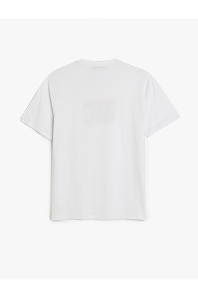 Koton Short Sleeve Regular Fit Crew Neck Cotton Printed T-Shirt