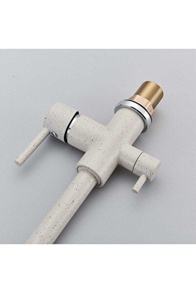 CasaVie 3-way kitchen faucet for purification filter, granite color with small dots, code 1214