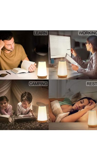 Primo Plus LED Bedside Lamp Rechargeable Night Lamp Night Light