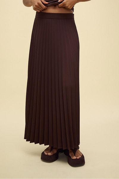 Stradivarius Pleated midi skirt