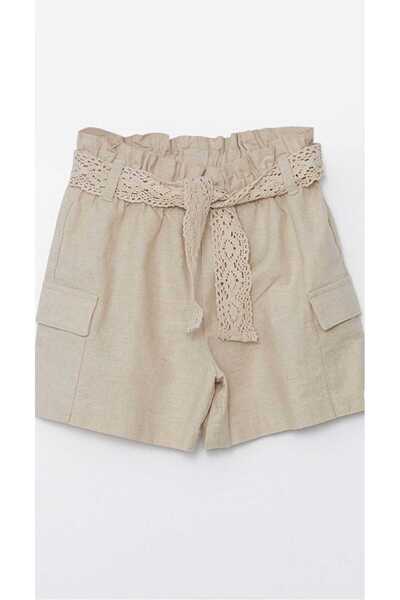 LC Waikiki Pantaloni scurți pentru fetiță LCW cu centură elastică în talie