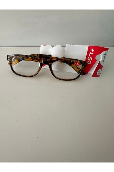 rexofarma Reading Glasses +1.50 Reading Gllasse Leopard Pattern