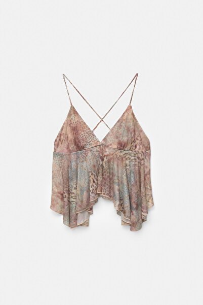 Pull & Bear Desenli askılı top