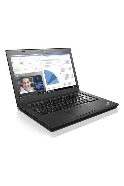 LENOVO جهاز Thinkpad T460 مستعمل بشاشة 14 بوصة ومعالج Intel Core i5 من الجيل السادس وذاكرة 8 جيجابايت وذاكرة 256 جيجابايت، لون أسود، يعمل بنظام Windows