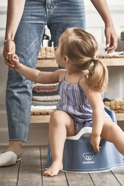 BabyBjörn BabyBjorn - Olită cu protecție pentru spate Albastru intens/Alb