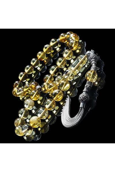 TESBİHCİBABA Million Year Miracle Fossil Drop Amber Prayer Beads
