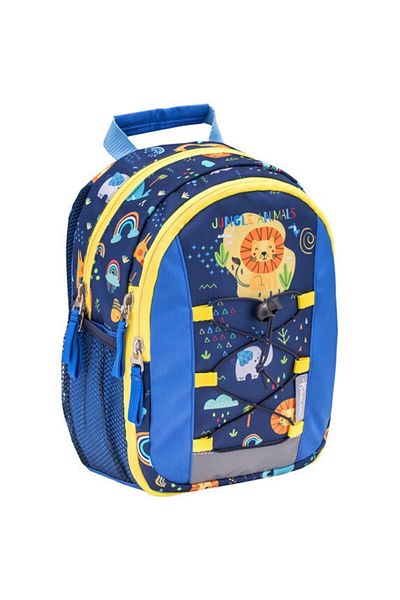Belmil Rucsac mini Kiddy, multicolor, design Little Jungle, material poliester, dimensiuni 9x20x23 cm