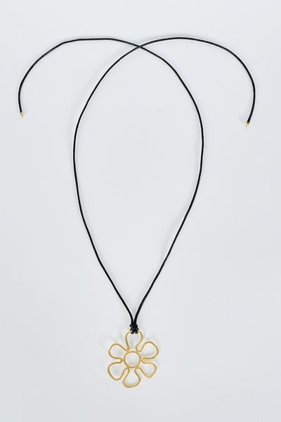 BE BLUE Gold Flower Necklace