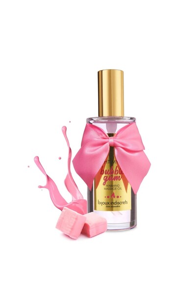 Bijoux Indiscrets Warm Touch Massage Oil, Bijoux Indiscrets, Bubblegum Flavor