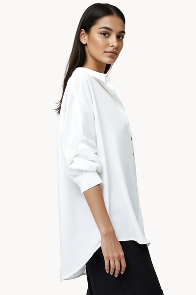 French Connection Caprina Crepe Button Shirt
