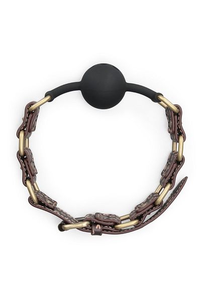 LOVETOY Studded Gag Ball, Rebellion Reign, Brown