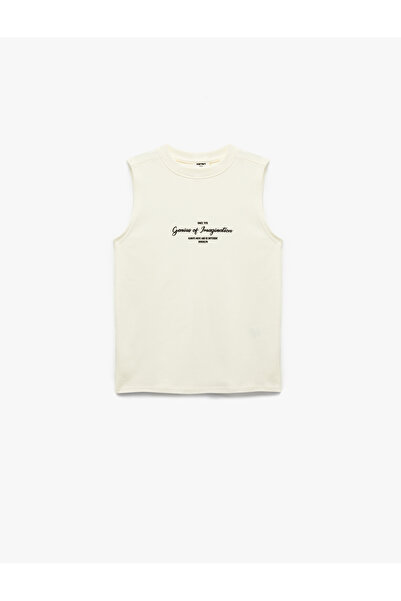 Koton Cotton Crew Neck Printed Undershirt