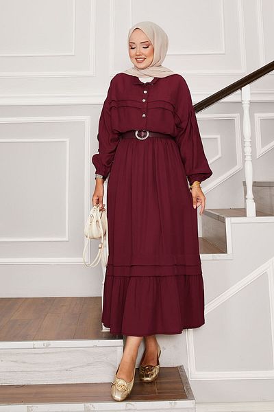 EBRUTESETTÜR Balloon Sleeve Shirt Skirt Double Set