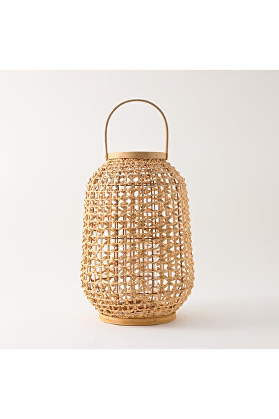 Designers made فانوس من الخيزران، بيج 27*39 سم