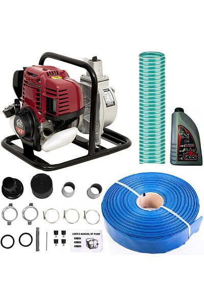 Alpin Profi KIT Motopompa Apa Alpin Profi XAP-1T 3CP, 7m³/h, Furtun 50m PVC, Utilizare Diversificata