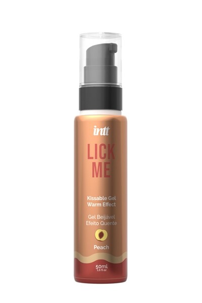 Intto Edible Intt Lick Me Peach Gel, Warming Effect, Peach Flavor