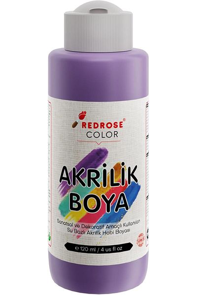 LiderGlobal . Rose Lilac Acrylic Paint 120 ml 903970