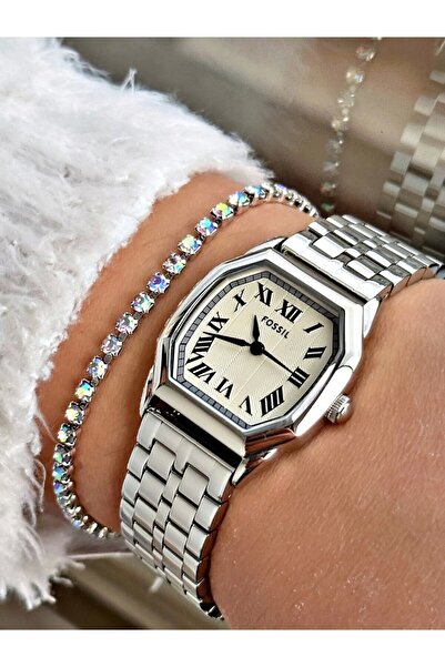 Fossil FES5363 Sekizgen Kasa Yeni Model Kadın Kol Saati