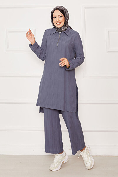 EBRUTESETTÜR Double Suit with Half Zipper Detail