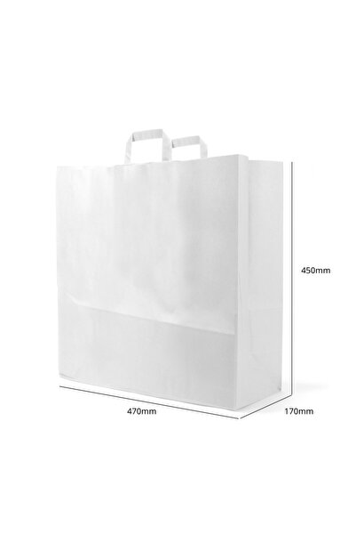 bag Λευκή χάρτινη Τσάντα, Τσάντα, 450x470x170 mm
