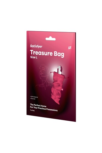 Satisfyer Storage Bag, Treasure Bag L, Pink