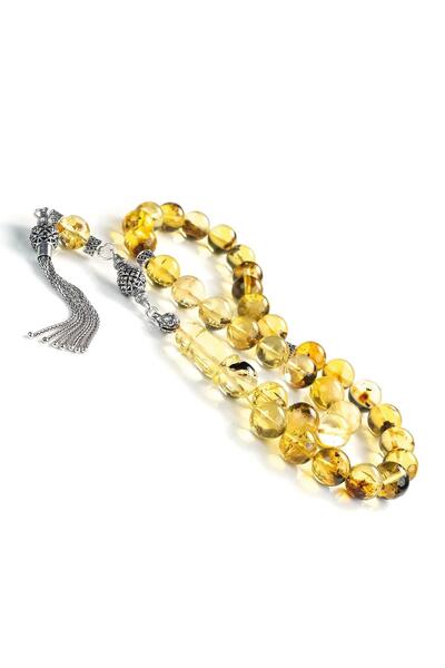 TESBİHCİBABA Million Year Miracle Fossil Drop Amber Prayer Beads