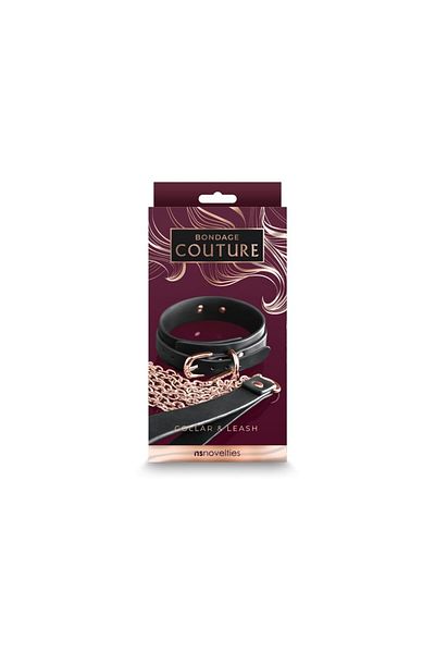 Ns Toys Bondage Collection, NS Novelties, Collar and Leash, Black