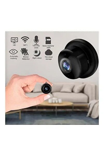 Primo Plus كاميرا مراقبة منزلية صغيرة سوداء A9 مزودة بخاصية تسجيل لاسلكية وواي فاي بدقة 1080 بكسل
