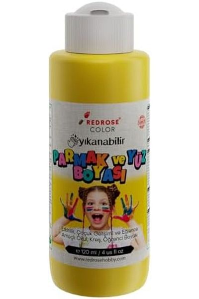 LiderGlobal . Rose Yellow Finger Paint 120 ml 903970