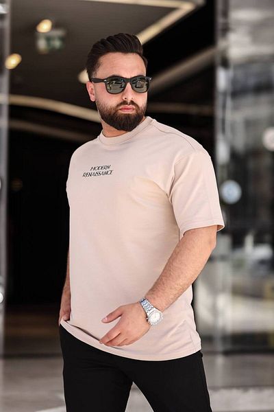STOCX Oversize Men's T-Shirt - Modern Renaissance Printed Back Detail
