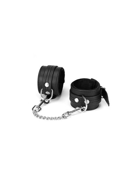 Liebe Seele Cătușe din piele reciclată, LOVE SOUL, negre, 13,5-23,5 cm