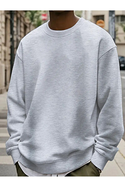 Lider Leather Unisex Φούτερ με λαιμόκοψη Ο, Βασικό, XS-6XL, Ριχτό, με 2 Κλωστές