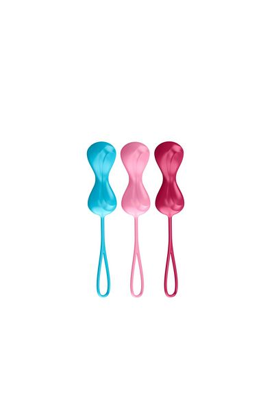 Satisfyer Set de bile Kegel, 3 niveluri de greutate, silicon