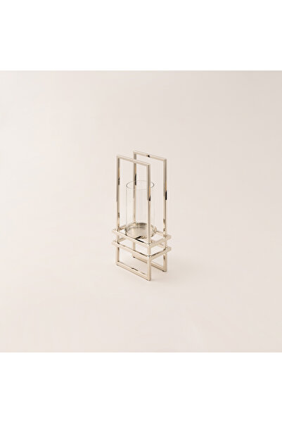 homez stainless steel silver lantern 18*11*36 cm