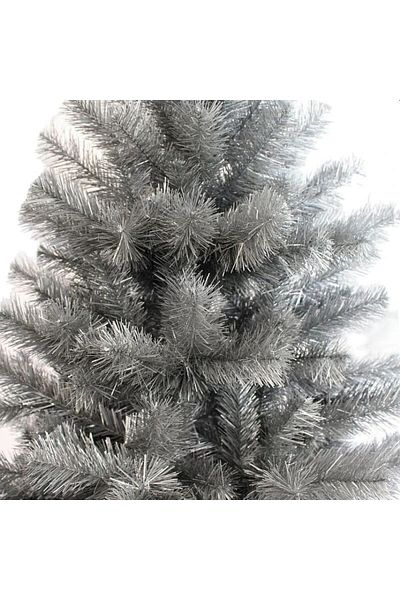 PROCART Silver artificial fir tree, Imperial Grey, height 200 cm, stand included