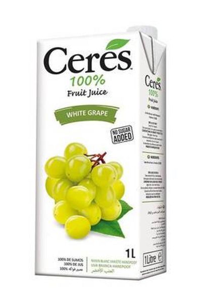 YABANEEZ WHITE GRAPE JUICE "CERES" (CARTOON OF 12 PACKS)