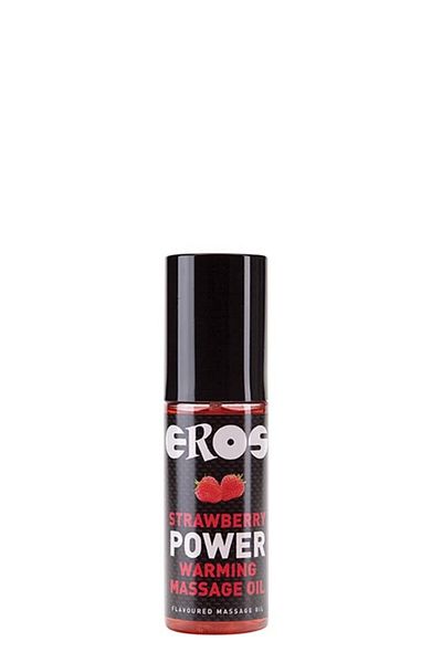 Eros Ulei de masaj încălzitor, Eros, aromă de căpșuni, 100 ml