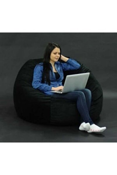 Pufrelax Fotoliu King Size Pufrelax, Material Textil - Black Velvet