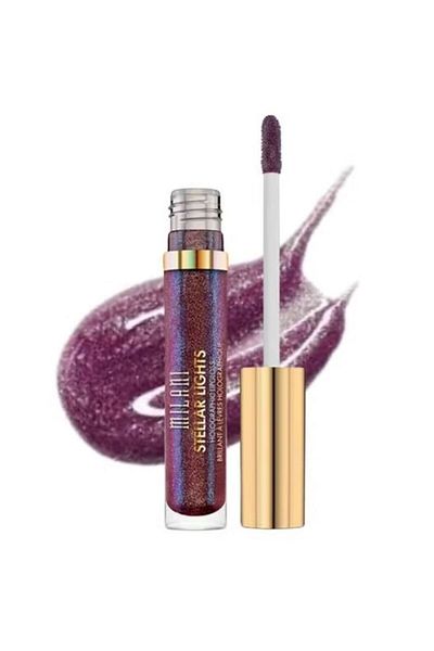 MILANI Stellar Lights Lip Gloss – 06 Kaleidoscopic Purple | Holographic Shine, Non-Sticky, 6ml
