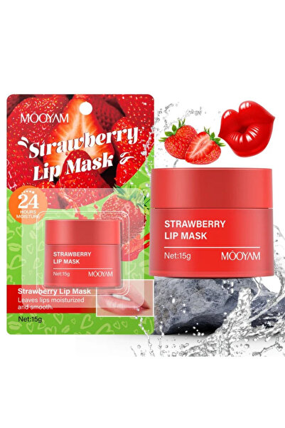 MÖOYAM Mască de buze exfoliantă și hidratantă Mooyam cu aromă de căpșuni, 15g