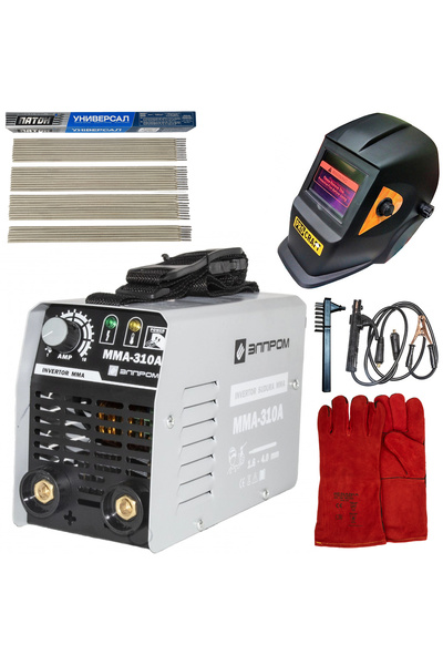 ELPROM Invertor de sudură CAMPION310A + Mască automată + Electrozi Paton de 3...