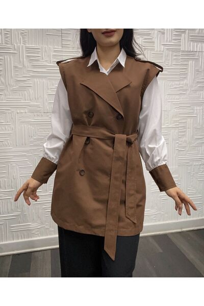 My Destino Double Shirt Linen Vest