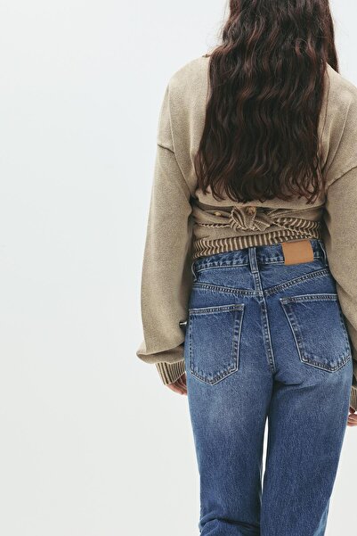 Pull & Bear Mom fit yüksek bel jean