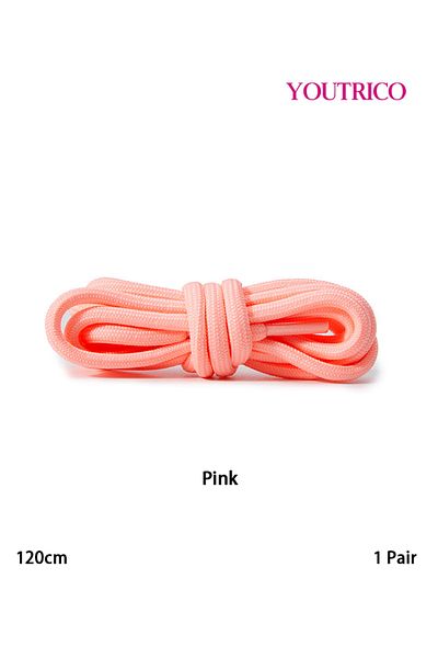 Youtrico 1 Pair Round Athletic Shoelaces - Durable Laces for Running and Training Shoes（120cm）
